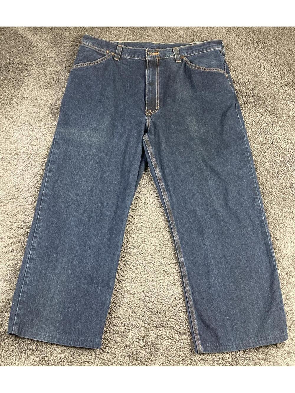 Vintage 1999 Gap Industrial Worker Jeans Men's Dark Wash Carpenter Denim 38x27